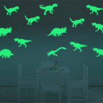 9Pcs Glow In The Dark Dinosaurs Toys Stickers