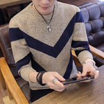 Korea Grey Sweaters And Pullovers Men