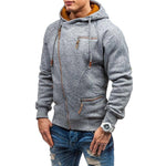 New Fashion Mens Sweater Men Zipper AutumnSolid Knitted