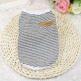 Summer Cat Clothes Cotton Striped Vest Pet Cats T Shirt