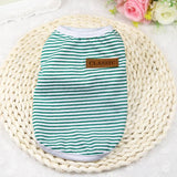 Summer Cat Clothes Cotton Striped Vest Pet Cats T Shirt