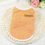 Summer Cat Clothes Cotton Striped Vest Pet Cats T Shirt